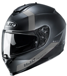 HJC C70 Graphic Helmet - Black/Silver (S - XL)