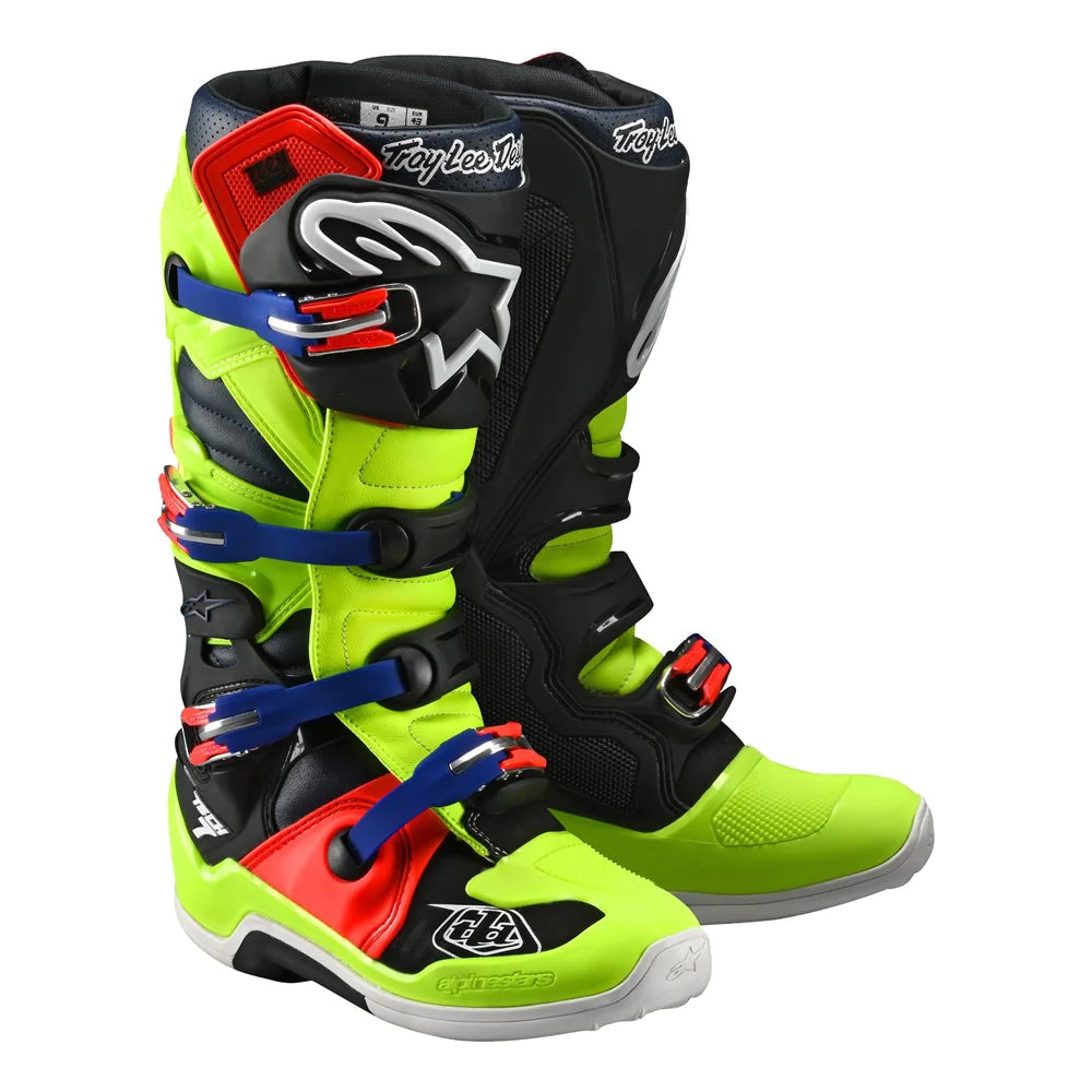 Troy Lee Designs / Alpinestars Tech 7 MX Boots Yellow / Red